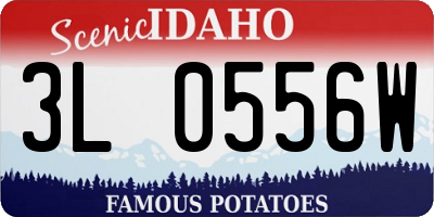 ID license plate 3L0556W