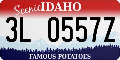ID license plate 3L0557Z