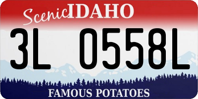 ID license plate 3L0558L