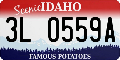 ID license plate 3L0559A