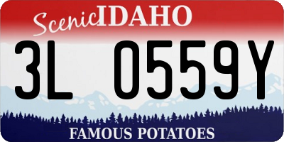 ID license plate 3L0559Y