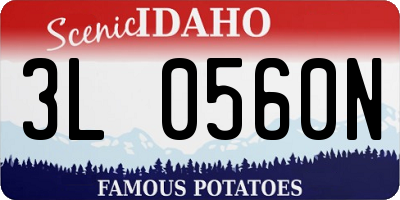 ID license plate 3L0560N