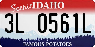 ID license plate 3L0561L
