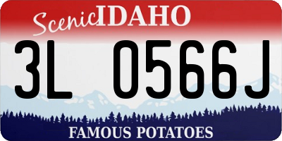 ID license plate 3L0566J
