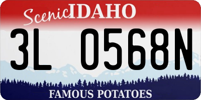 ID license plate 3L0568N