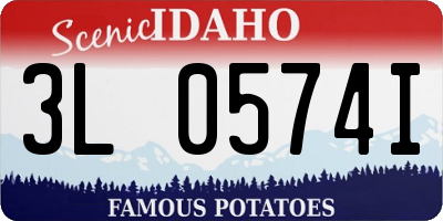 ID license plate 3L0574I