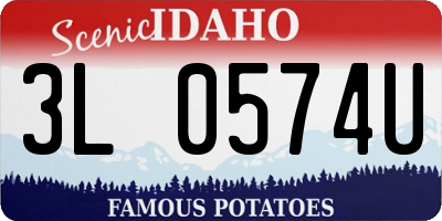 ID license plate 3L0574U