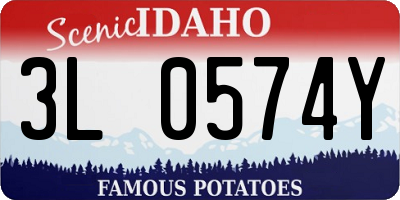 ID license plate 3L0574Y