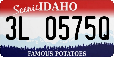 ID license plate 3L0575Q