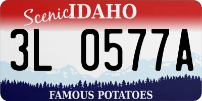 ID license plate 3L0577A