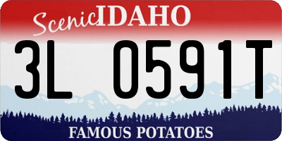 ID license plate 3L0591T