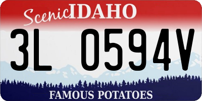 ID license plate 3L0594V