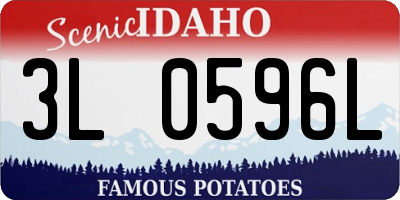ID license plate 3L0596L