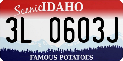 ID license plate 3L0603J