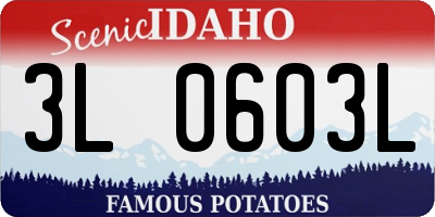 ID license plate 3L0603L