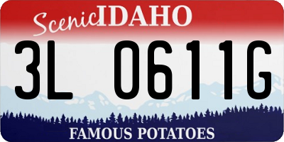 ID license plate 3L0611G