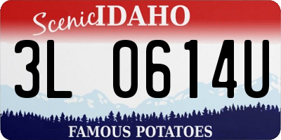 ID license plate 3L0614U