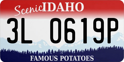 ID license plate 3L0619P