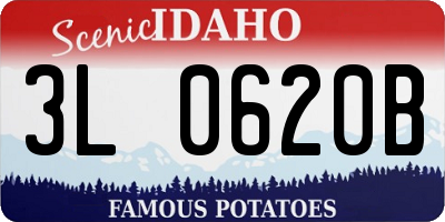 ID license plate 3L0620B