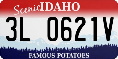 ID license plate 3L0621V