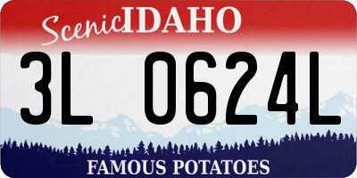 ID license plate 3L0624L