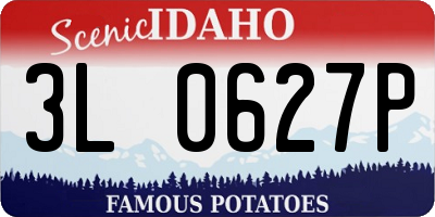 ID license plate 3L0627P