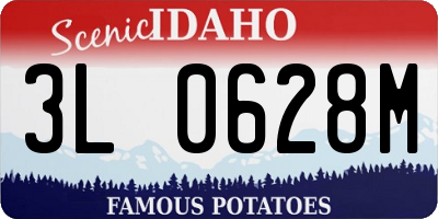 ID license plate 3L0628M
