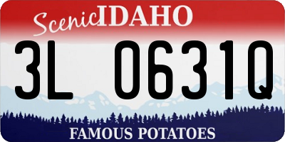 ID license plate 3L0631Q