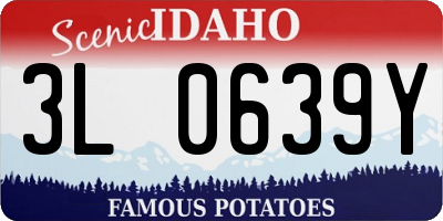 ID license plate 3L0639Y
