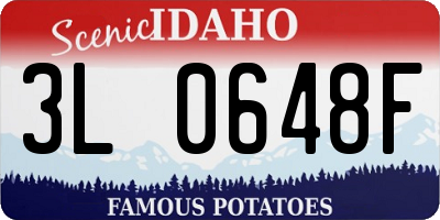 ID license plate 3L0648F