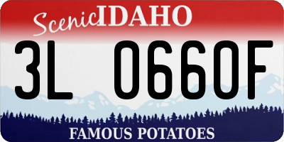 ID license plate 3L0660F