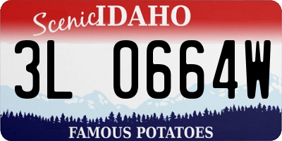ID license plate 3L0664W