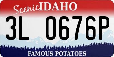 ID license plate 3L0676P
