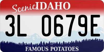 ID license plate 3L0679E