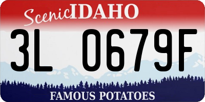 ID license plate 3L0679F