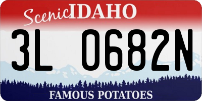 ID license plate 3L0682N