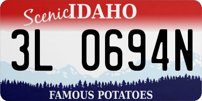ID license plate 3L0694N