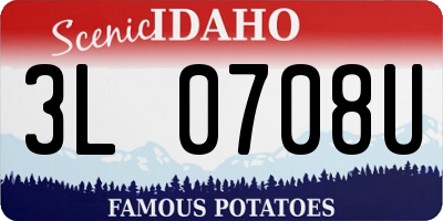 ID license plate 3L0708U