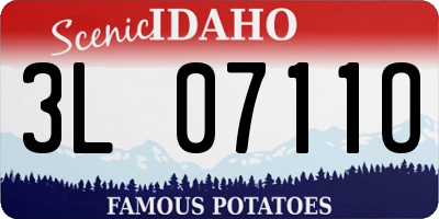 ID license plate 3L0711O