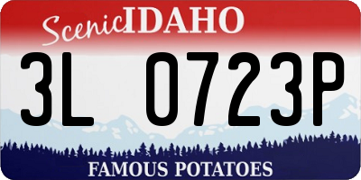 ID license plate 3L0723P