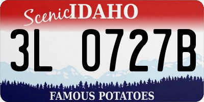 ID license plate 3L0727B