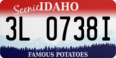 ID license plate 3L0738I