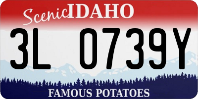 ID license plate 3L0739Y