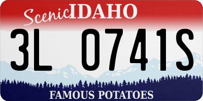 ID license plate 3L0741S