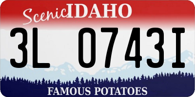 ID license plate 3L0743I