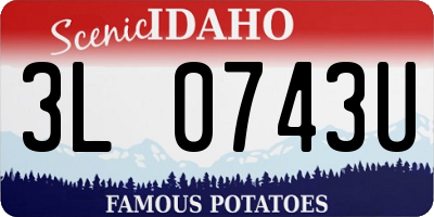 ID license plate 3L0743U