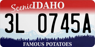 ID license plate 3L0745A