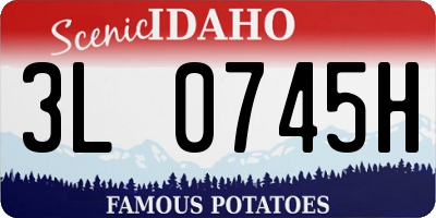 ID license plate 3L0745H