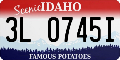 ID license plate 3L0745I