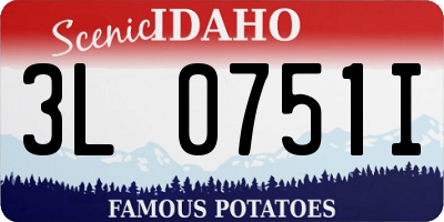 ID license plate 3L0751I